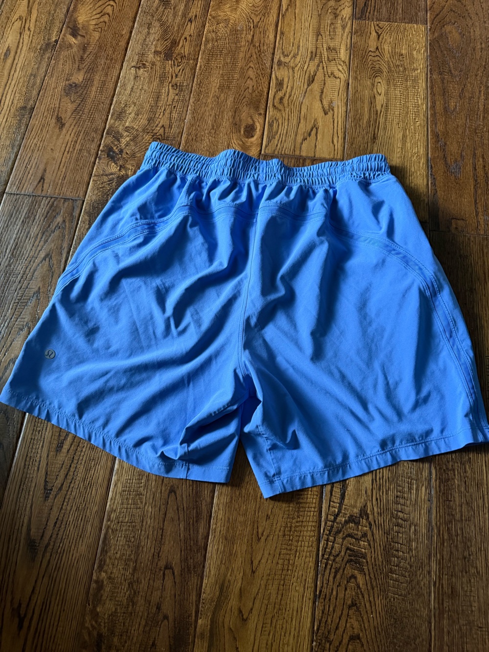 lululemon athletica Men's Pace Breaker Linerless Shorts - Blue Nile Size L - Picture 3 of 5